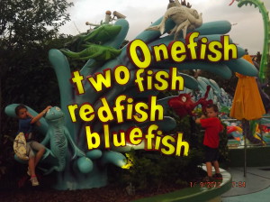 Emily and Christopher in Dr. Seuss Land