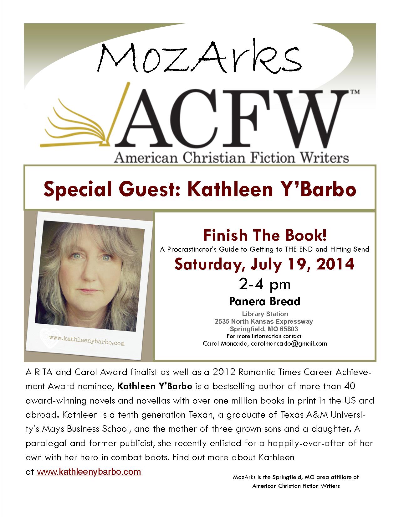 Kathleen Y'Barbo July 14